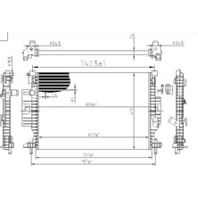 MGA MGA-80508-SU Radyatoru Mekanik Ford:focus/ Cmax 1.5 Ecobost 15 Kuga 2.0 Tdcı 13