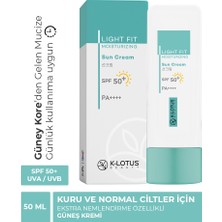 K-Lotus Beauty K-Lotus Light Fit Yüz ve Vücut Spf 50+ Nemlendirici Güneş Kremi 50ML (Kuru ve Normal Ciltler İçin)