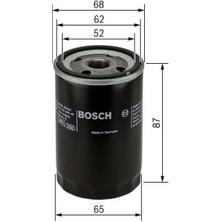 Bosch Yag Fıltresı - Hyundaı ATOS/I10/I20/PICANTO/KIA Ceed 2015-18/FIAT Albea/nıssan MICRA-K11 92-02/MICRA-K12 03-10/note 07-10/PRIMERA-P10 Benzınlı/renault Bosch 0986452060 Oem