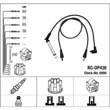 NGK Bujı Kablo Tk Astra F Vectra A Kadett E 2.0 1.8 8V 86 91 Ngk 0800 Oem