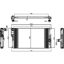 Valeo Motor Su Radyatoru Man/sanz Klımalı/sız Bmw N13 N47 N B37 B47 F20 F30 F32 F34 I3 Valeo 735451 Oem