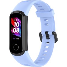 Daart Huawei Honor 5i/huawei Watch Band 4 - Baby Blue Için Metal Tokalı Silikon Akıllı Watchme Kayışı (Yurt Dışından)