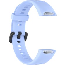 Daart Huawei Honor 5i/huawei Watch Band 4 - Baby Blue Için Metal Tokalı Silikon Akıllı Watchme Kayışı (Yurt Dışından)