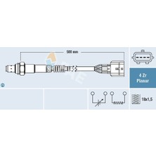 FAE Oksıjen Sensoru Megane Iıı Fluence Clıo Iıı Duster Logan Iı Sandero Iı 1.6 16V K4M Fae 77629 Oem