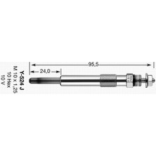 NGK Y-524J Kızdırma Bujısı Fıesta Iv-Focus-Focus Iı-Connect-Cmax-Smax-Galaxy-Mondeo 1.8 Tdcı/1.8 D Ngk 4520 Oem
