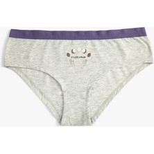 Koton Hipster Külot Slogan Baskılı Ribanalı