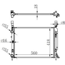 Oris Motor Radyatoru Kangoo Iıı 1.5dcı/1.6 08- Klımasız Orıs BRN082018 Oem