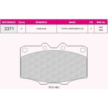 Grap Fren Balatası On Land Cruıser 84-96 4.0d 4x4 Hılux 84-89 3.0d Grap 93371 Oem