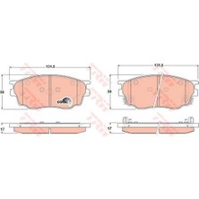 TRW On Fren Balatası Mazda 6 2002-2007 Trw GDB3309 Oem