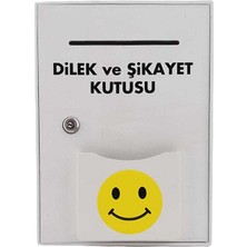 KIVILCIM Beyaz Cepli Dilek ve Öneri Kutusu 22,5 cm x 31,5 cm x 11 cm Ölçülerle Düzenleyici