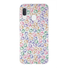 PrintiFy Samsung Galaxy A20E  Uyumlu Kapak Sevimli Karakterler Tasarımlı Şeffaf Silikon Kılıf