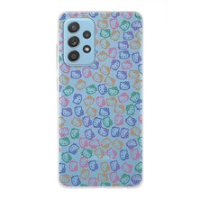 PrintiFy Samsung Galaxy A52S Uyumlu Kapak Sevimli Karakterler Tasarımlı Şeffaf Silikon Kılıf