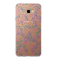 PrintiFy Samsung Galaxy J4 Plus Kapak Sevimli Karakterler Tasarımlı Şeffaf Silikon Kılıf