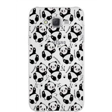 PrintiFy Samsung Galaxy J7 Kapak Sevimli Karakterler Tasarımlı Şeffaf Silikon Kılıf