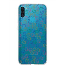 PrintiFy Samsung Galaxy M11 Kapak Sevimli Karakterler Tasarımlı Şeffaf Silikon Kılıf