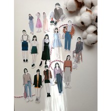 EyER Shoping Girls Kız Büyüklü Küçüklü Sticker Set