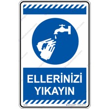 İsg Tabelam 25x35cm/Etiket/Ellerinizi Yıkayın