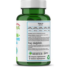 Algolina Spirulina 120 Tablet 525 Mg  (3 Adet) PROTEİN KAYNAĞI - TAKVİYE EDİCİ GIDA