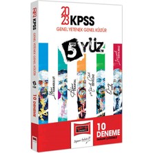 Yargı Yayınevi 2023 KPSS Genel Yetenek Genel Kültür  5 Yüz Ekibi Tamamı Çözümlü 10 Deneme