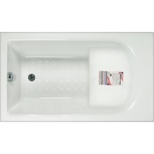 Memphis Oturmalı Mini Dikdörtgen Küvet 130x70, H43 (Gövde + Metal Ayak + Ön Panel)