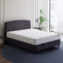 Yataş Silver Therapy Antrasit Tek Kişilik 3'lü Set Yatak, Canto Baza ve Başlık 100 x 200 cm Modern Tasarım