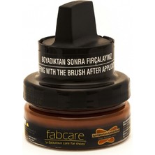Fabcare 1001 Krem Deri Boya Cam Kavanoz 50 ml-Açık Kahverengi