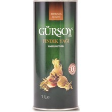 Gürsoy Rafine Fındık Yağı Metal Teneke 1 Lt