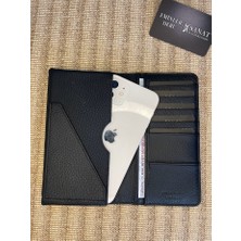 SANAT LEATHER SL-608  Hakiki Deri Telefon Bölmeli Kıvırmasız Cüzdan Sanat Leather