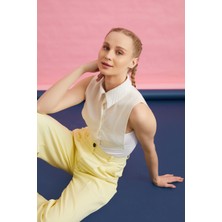 Mirach Dantel Yakalı Gömlek Yakası - Krem