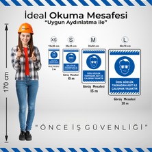 İsg Tabelam 25x35cm/kompozit/Özel Gözlük Takmadan Asit ile Çalışmak Yasaktır