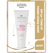 Jeuvenile SPF 50+ PINK Tone-Up Sunscreen Yüksek Korumalı Renk Tonu Eşitleyici Pembe Güneş Kremi 50 ml