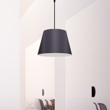 Art&Gift Sofia Konik Tekli Sarkıt Antrasit Kumaş Antre Hol Mutfak