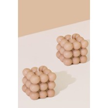 Ersu Store  Dekoratif Bubble 2'li Set Kokulu Mum