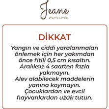 Jeane Home Decor Jeane Candles Hindistan Cevizi Gerçek Organik Kokulu Mum Hediyelik Sevgililer Günü Aromaterapi