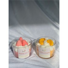 Jeane Home Decor Jeane Candles Best Friend Mandalina-Çilek Cupcake Vanilya Kokulu Ikili Mum