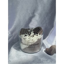 Jeane Home Decor Cookie Kurabiye Cream Krem Vanilya Çikolata Aromaterapi Kokulu Mum