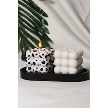 Ersu Store Dekoratif Bubble 2'li Set Kokulu Mumlar Modern Tasarım ve Hoş Aroma ile