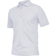 Ghassy Co. Erkek Taktik Polo Yaka Gömlek Hızlı Kuruma Nem Emici Performans Pique Jersey Golf T-Shirt