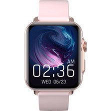 Thull Tw3-02 Rose Gold Case Akıllı Saat + Kırmızı Slıkon Kordon