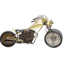 Lucky Art Metal Gold Motorsiklet Saat
