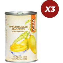 Deco Mango Dilimleri Konservesi 425  gr 3 Adet