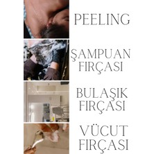 Efsoon Organics Vücut Fırçası  Islak ve Kuru Peeling Etkisi Bulaşık Fırçası
