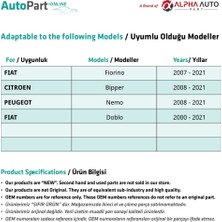 Alpha Auto Part Fiat Fiorino, Peugeot Bipper, Citroen Nemo Için Yan Kalorifer Difüzörü-4 Adet