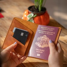 Minimal x Design Hakiki Deri Pasaport Kılıfı - Gerçek Deri ve El Yapımı - Minimalist Tasarım