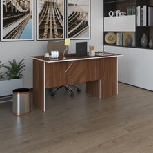 Kenzlife ofis masası yoko ono cvz sol 75*120*60 raflı dolap eşkenar bilgisayar çalışma masası
