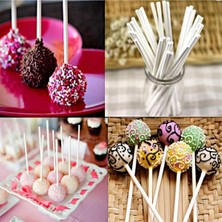 Adin Tasarım Lolipop Kek Cakepops Yapım Seti 201 Parça Pop Kek Cake Pops Çikolata Poşeti Lolipop Çubuğu Kurdele