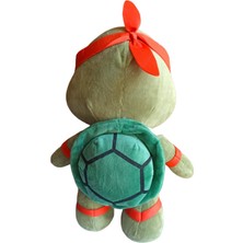 PopŞeker Ninja Kaplumbağalar Peluş Michelangelo Figürü 35CM. Ninja Kaplumbağalar Oyuncakları