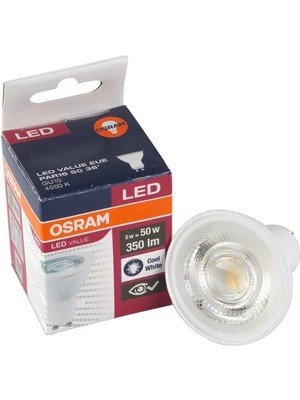 Osram Tenda Osram 4.5 - 50W Günışığı 4000K Gu10 Led Spot Ampul 10 Adet Kutulu