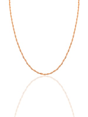 Söğütlü Silver Gümüş Rose Toplu Italyan Kolye