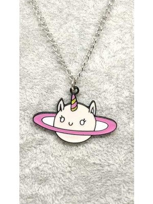 Tuna Takı & Aksesuar Mineli Gezegen Kedi Kolye